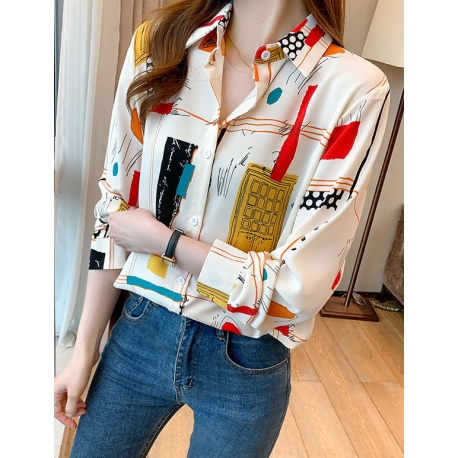 Kemeja wanita korea import T8837