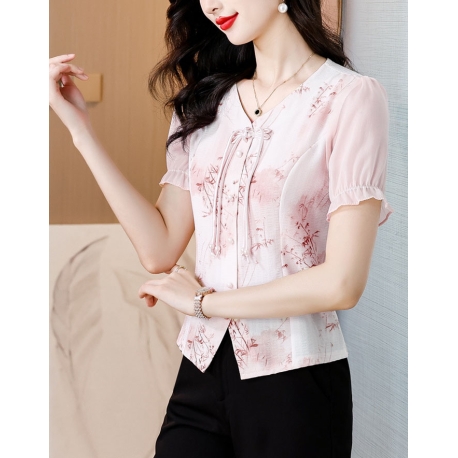 blouse  wanita import korea T8848