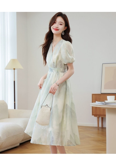 midi dress wanita korean import  D8387