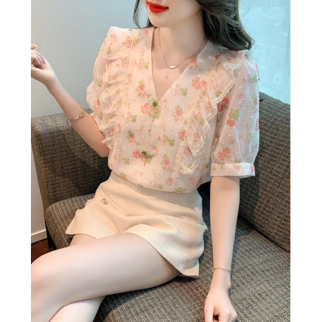 blouse  wanita import korea T8850