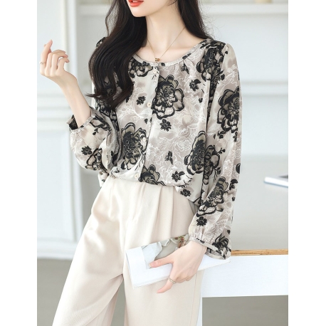 blouse  wanita korea import T8827