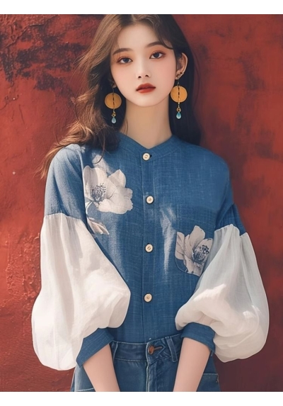 blouse  wanita korea import T8861