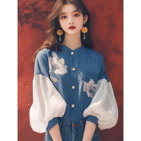 blouse  wanita korea import T8861