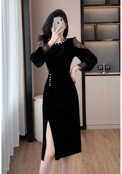 dress wanita korea import  D8438