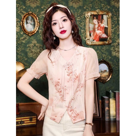 blouse  wanita import korea T8848