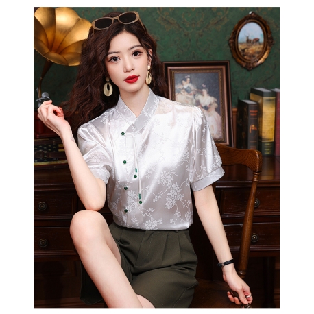 blouse  cheongsam wanita korea import T8866