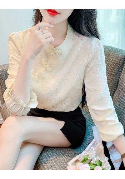 blouse  cheongsam wanita korea import T8866