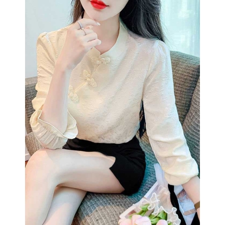 blouse  cheongsam wanita korea import T8866