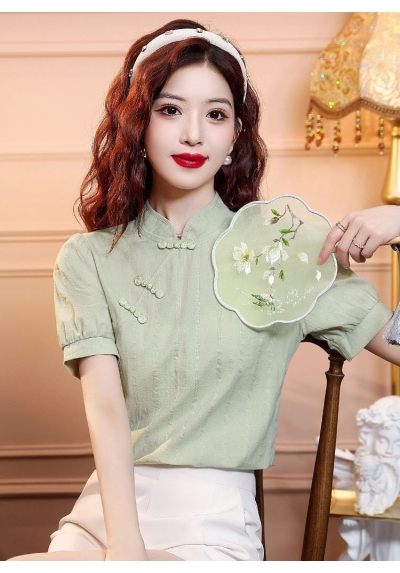 blouse  cheongsam wanita korea import T8882