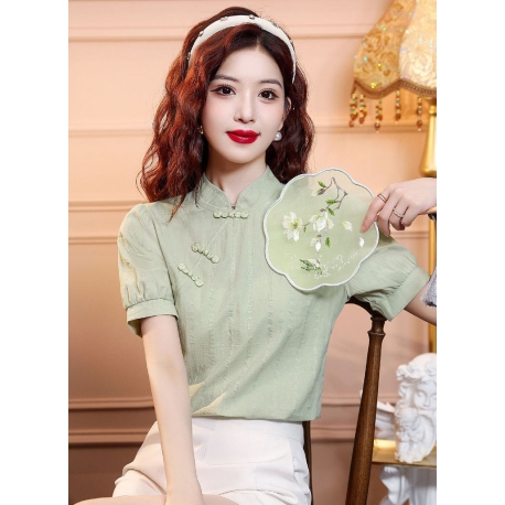 blouse  cheongsam wanita korea import T8882