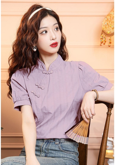 blouse  cheongsam wanita korea import T8900