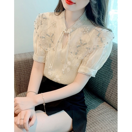 blouse  cheongsam wanita korea import T8900