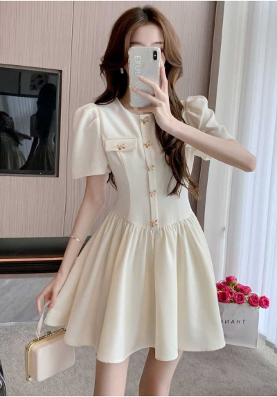 dress wanita korea import D8459