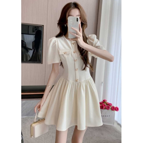 dress wanita korea import D8459