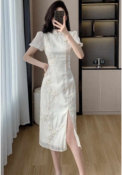 dress cheongsam wanita korea import D8515