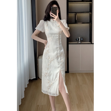 dress cheongsam wanita korea import D8515