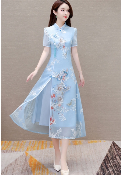dress cheongsam wanita korea D8526
