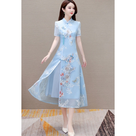 dress cheongsam wanita korea D8526