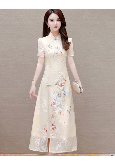 dress cheongsam wanita korea D8527
