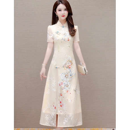 dress cheongsam wanita korea D8527
