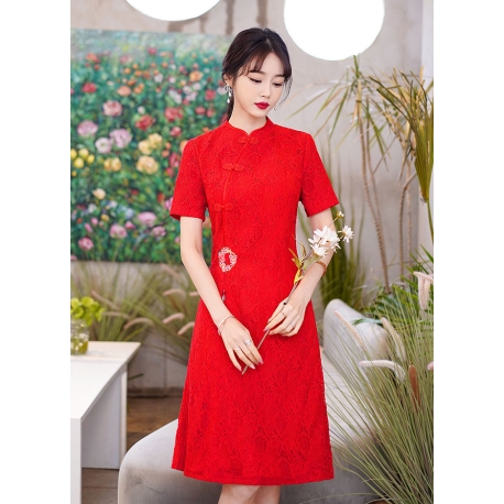dress cheongsam wanita korea D7733