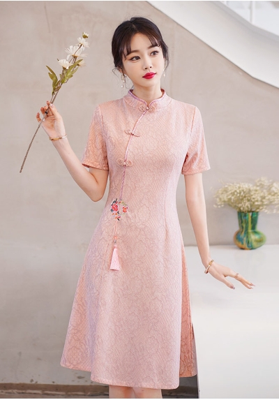 dress cheongsam wanita korea D8528