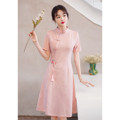 dress cheongsam wanita korea D8528