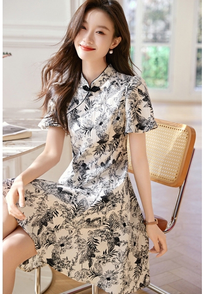 dress cheongsam wanita korea D8530