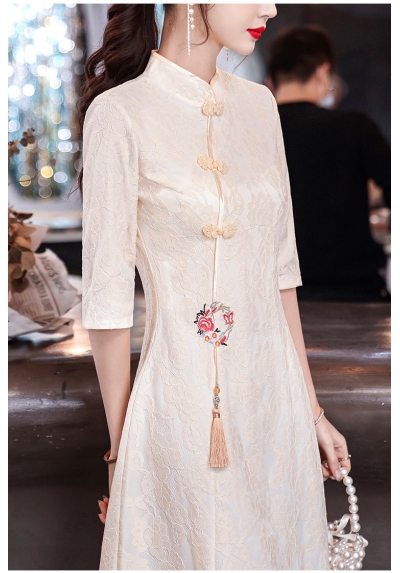 dress cheongsam wanita korea D8531