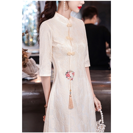 dress cheongsam wanita korea D8531