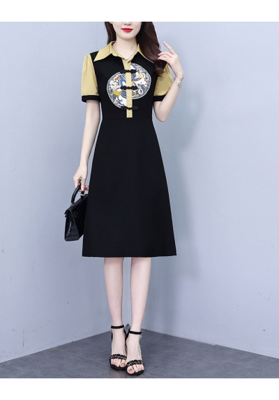 dress cheongsam wanita korea D7733