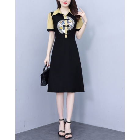 dress cheongsam wanita korea D7733