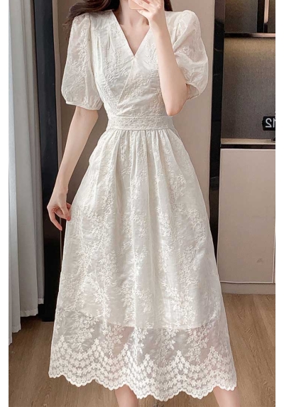 long dress wanita korea import D8550