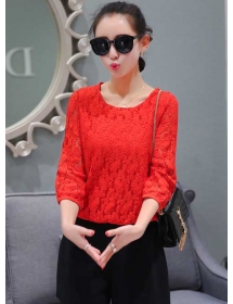 blouse brukat korea T2553