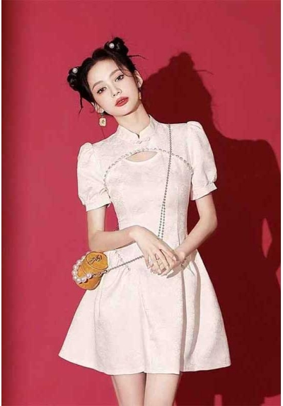 dress cheongsam wanita korea D8566
