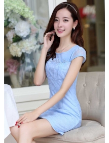 dress wanita korea D2686