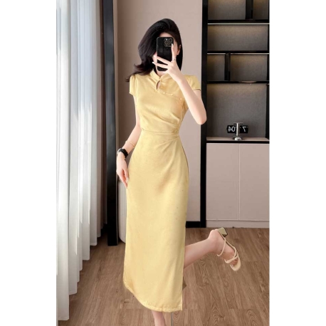 dress cheongsam wanita import D8571