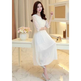 midi dress korea D2689