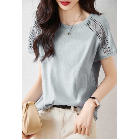 blouse brukat wanita korea import T8949