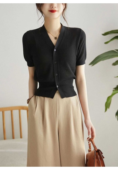 blouse rajut wanita korea import T8957