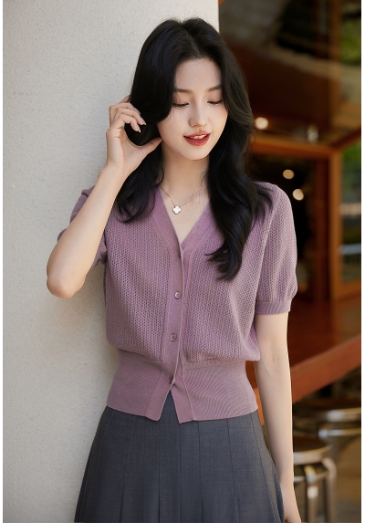blouse rajut wanita korea import T8959