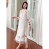 long dress wanita korea import D8577
