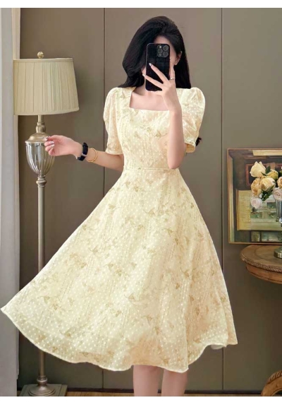 midi dress wanita korea import D8578