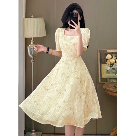 midi dress wanita korea import D8578