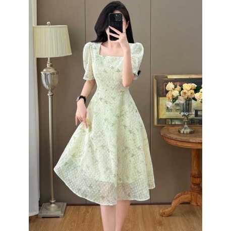 midi dress wanita korea import D8578