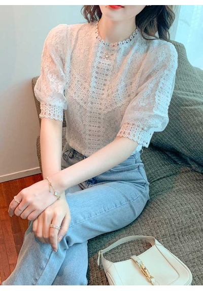 blouse rajut wanita korea import T8967