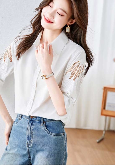 blouse rajut wanita korea import T8967