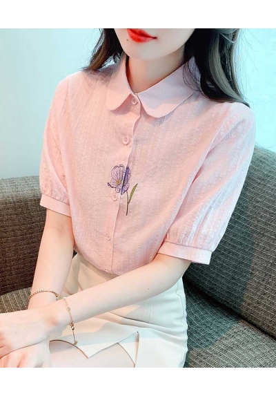 kemeja putih wanita import korea T8970