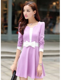 dress wanita lengan panjang D2425