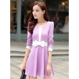 dress wanita lengan panjang D2425